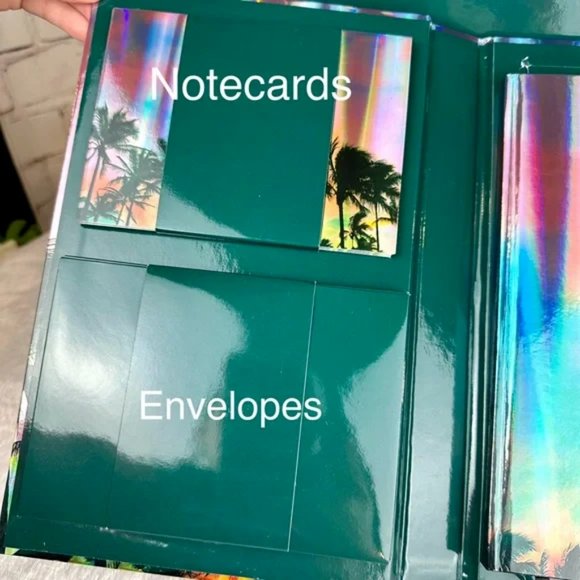 Gucci Chrome Notebook, stickers, Notecards and Envelope set with shoppin… - Picture 5 of 14